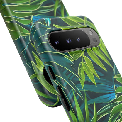 Tropical Phone Case - Durable Green Leaf Design, Eco-Friendly Gift, Trendy Accessory, Nature Lover's Case, Summer Vibes