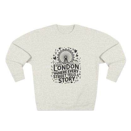 Unisex Crewneck Sweatshirt - London's Story Telling Streets