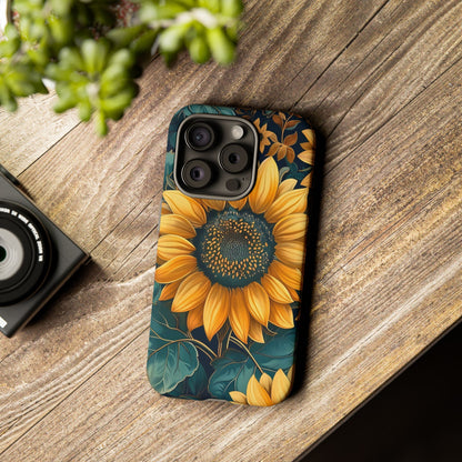 Sunflower Phone Case - Bright Floral Design, Stylish Tough Cover for Sunflower Lovers, Gift for Plant Enthusiasts, Mom Gift, Nature Lovers