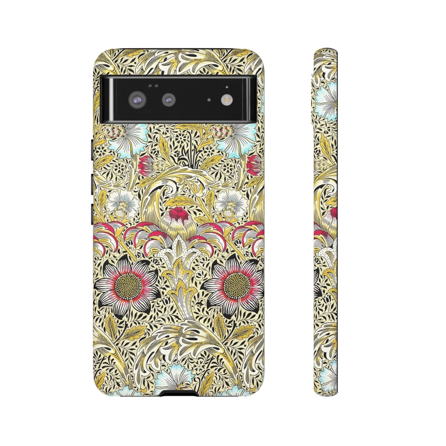Floral Phone Case - Tough Cases, Floral Design, Stylish, Protective, Unique Gift for Her, Phone Accessories