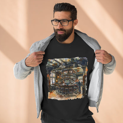 Unisex Crewneck Sweatshirt - London Pub Interior British Tavern