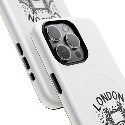 London Vacation Magnetic Case, Unique Phone Cover for Travelers, London Souvenir, Gift for Tourists, Stylish Phone Accessory
