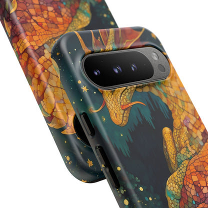 Dragon Art Phone Case, Tough Phone Cover, Fantasy Gift, Unique Mobile Accessory, Dragon Lover Gift, Stylish Protection