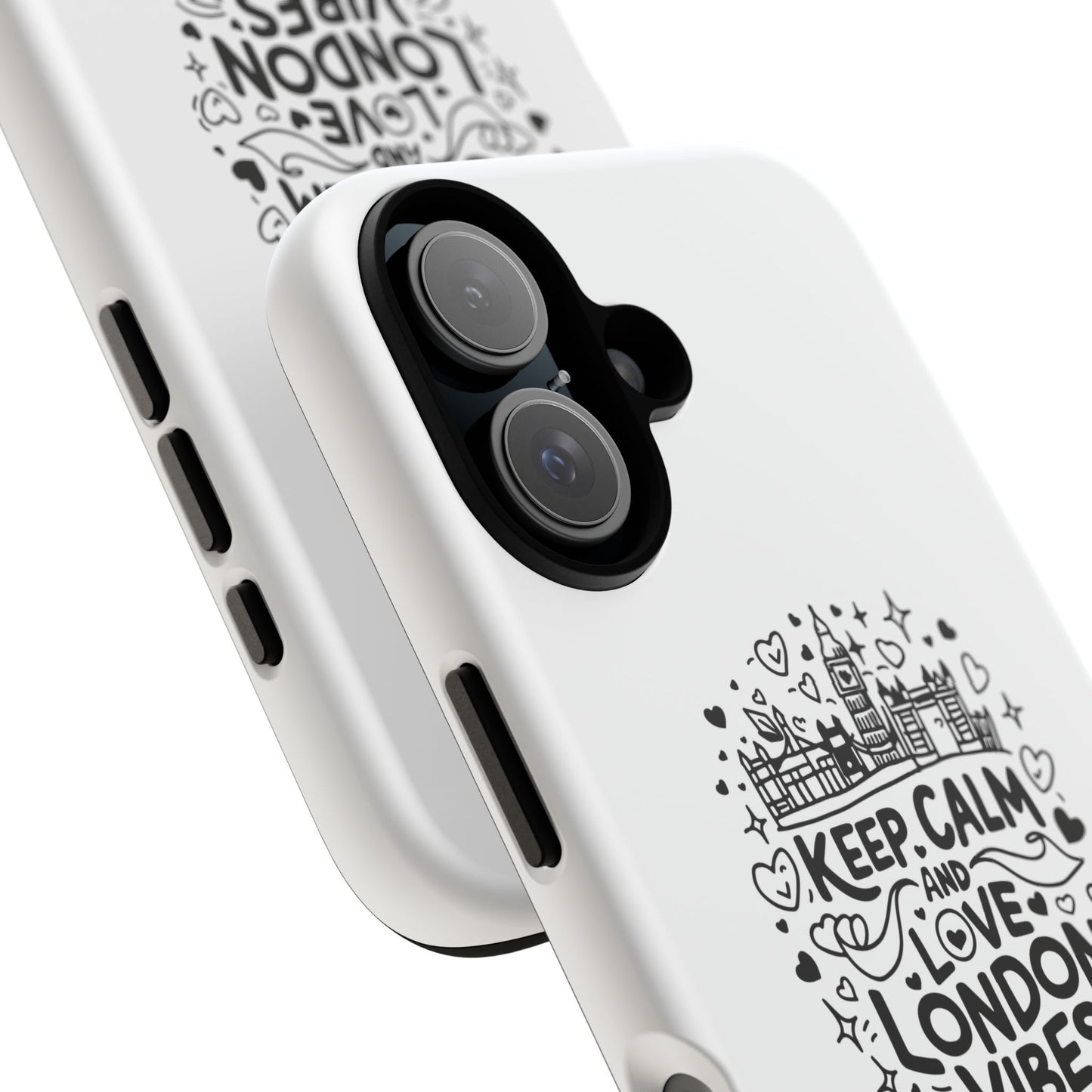 Tough Cases: Keep Calm and Love London Vibes Phone Case