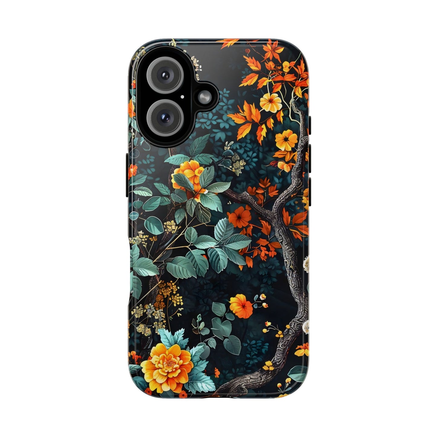 Floral Phone Case | Tough Cases, Protective Cover, Gift for Her, Autumn Vibes, Floral Phone Accessory, Unique Design