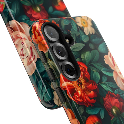 Floral Phone Case - Tough Cases, Vibrant Protection, Gift for Her, Cute Floral Design, Trendy Accessory, Perfect for Spring