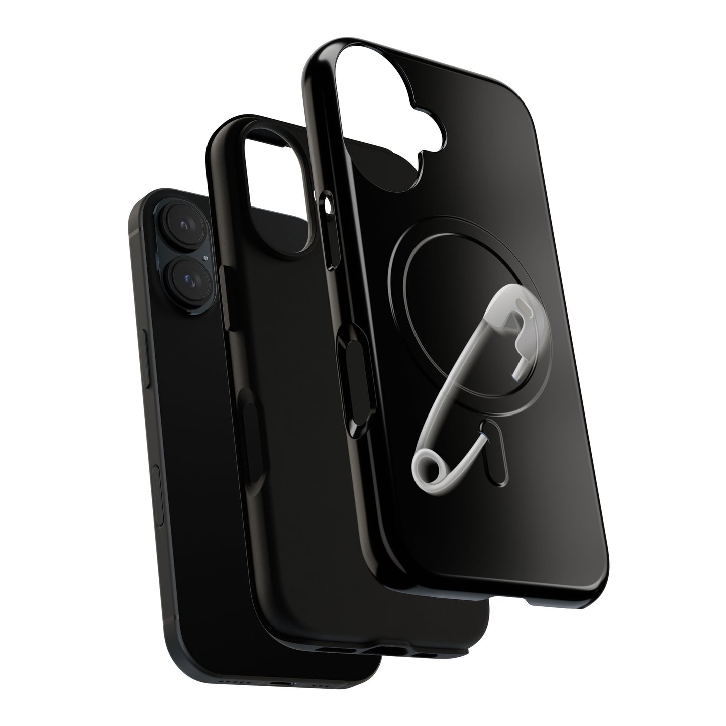 Tough Magnetic Phone Case featuring Safety Pin Design, Stylish Protector for iPhone, Unique Gifts for Friends, Trendy Mobile Cover, [...]