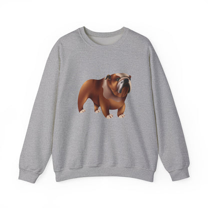 Unisex Heavy Blend™ Crewneck Sweatshirt Elegant - Adorable British Dog