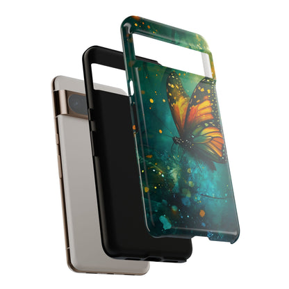 Colorful Butterfly Phone Case, Tough Cases for iPhone and Samsung, Cute Tech Accessories, Nature Lovers Gift, Vibrant Floral Design