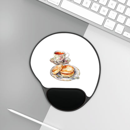 Tea Time Mouse Pad With Wrist Rest