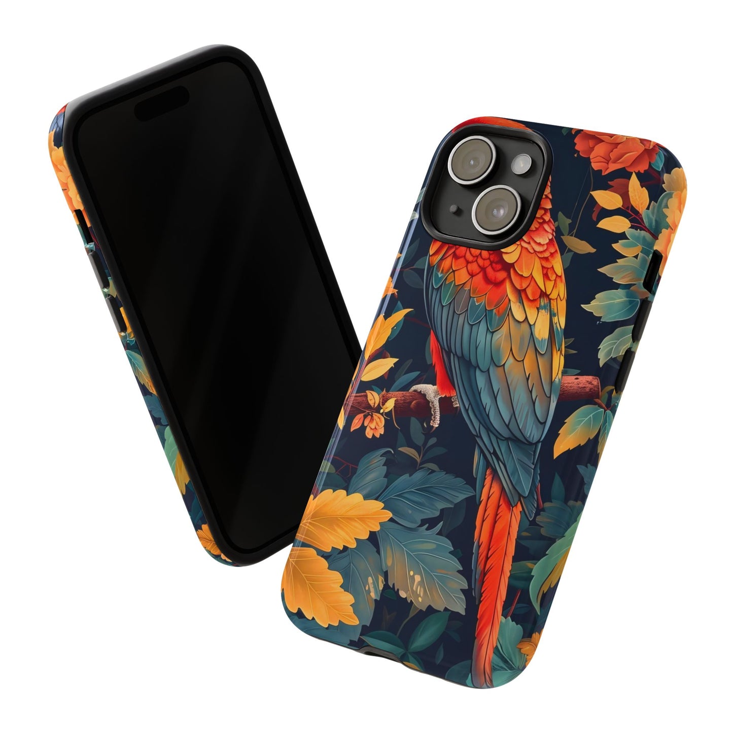 Vibrant Parrot Phone Case - Tough, Stylish, Nature-Inspired, Tropical, Wildlife, Perfect Gift, Summer Vibes