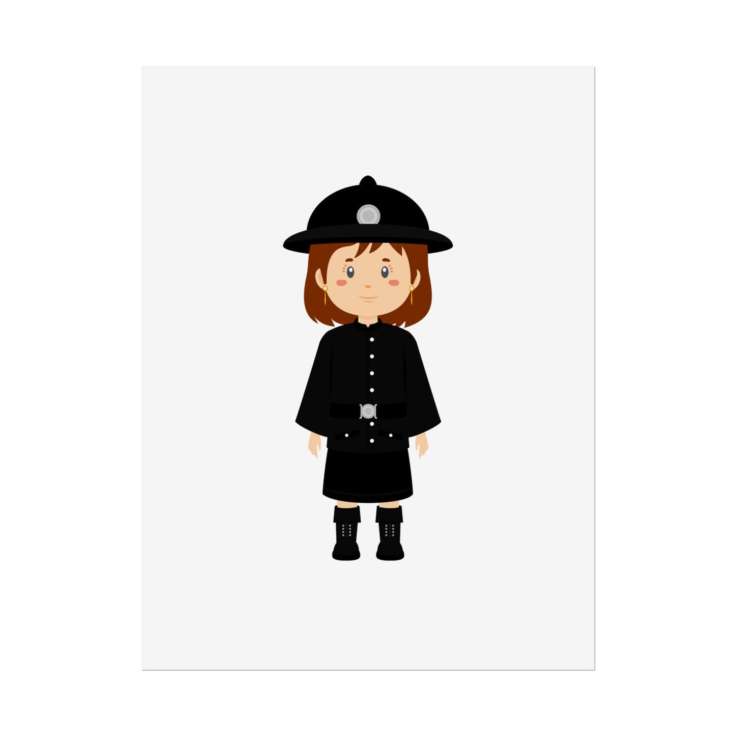 Charming Firefighter Rolled Posters for Kids' Rooms, Playful Wall Art, Fire Safety Decor, Kids' Gifts, Educational Prints