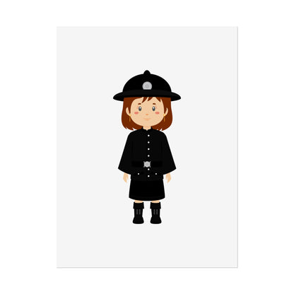 Charming Firefighter Rolled Posters for Kids' Rooms, Playful Wall Art, Fire Safety Decor, Kids' Gifts, Educational Prints