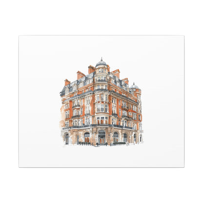 Artistic Matte Canvas Print of Historic Building, Wall Art Decor, Home Interior, Unique Gift, Fine Art, Architecture Lover, Urban Design