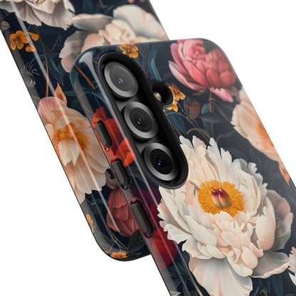 Floral Phone Case, Tough Phone Cover, Flower Design, Unique Gift for Her, Trendy Accessory, Spring Decor