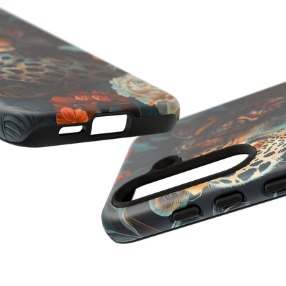 Wildlife Phone Case with Leopard Design | Tough Cases, Animal Prints, Floral Phone Cover, Gift for Nature Lovers, Unique Phone Accessories