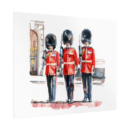 London Guard Roll-Up Posters, British Soldier Art Prints, Home Decor, Travel Gifts, Wall Art for Various Occasions
