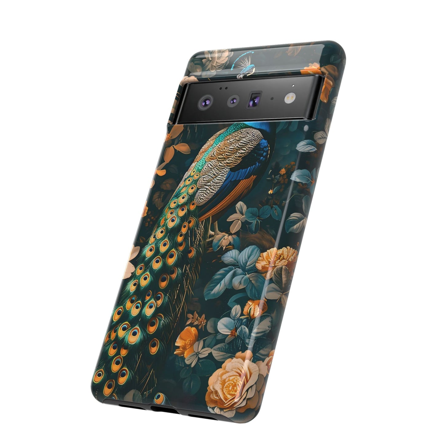 Peacock Phone Case - Elegant Floral Design, Tough Case for Protection, Unique Gift for Nature Lovers, Stylish Accessory, Eco-Friendly