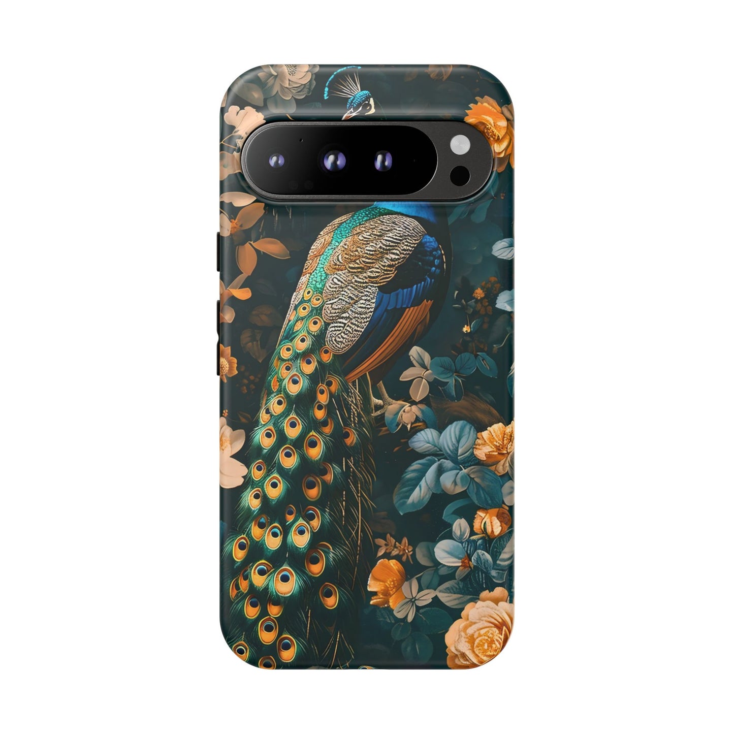Peacock Phone Case - Elegant Floral Design, Tough Case for Protection, Unique Gift for Nature Lovers, Stylish Accessory, Eco-Friendly