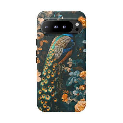 Peacock Phone Case - Elegant Floral Design, Tough Case for Protection, Unique Gift for Nature Lovers, Stylish Accessory, Eco-Friendly