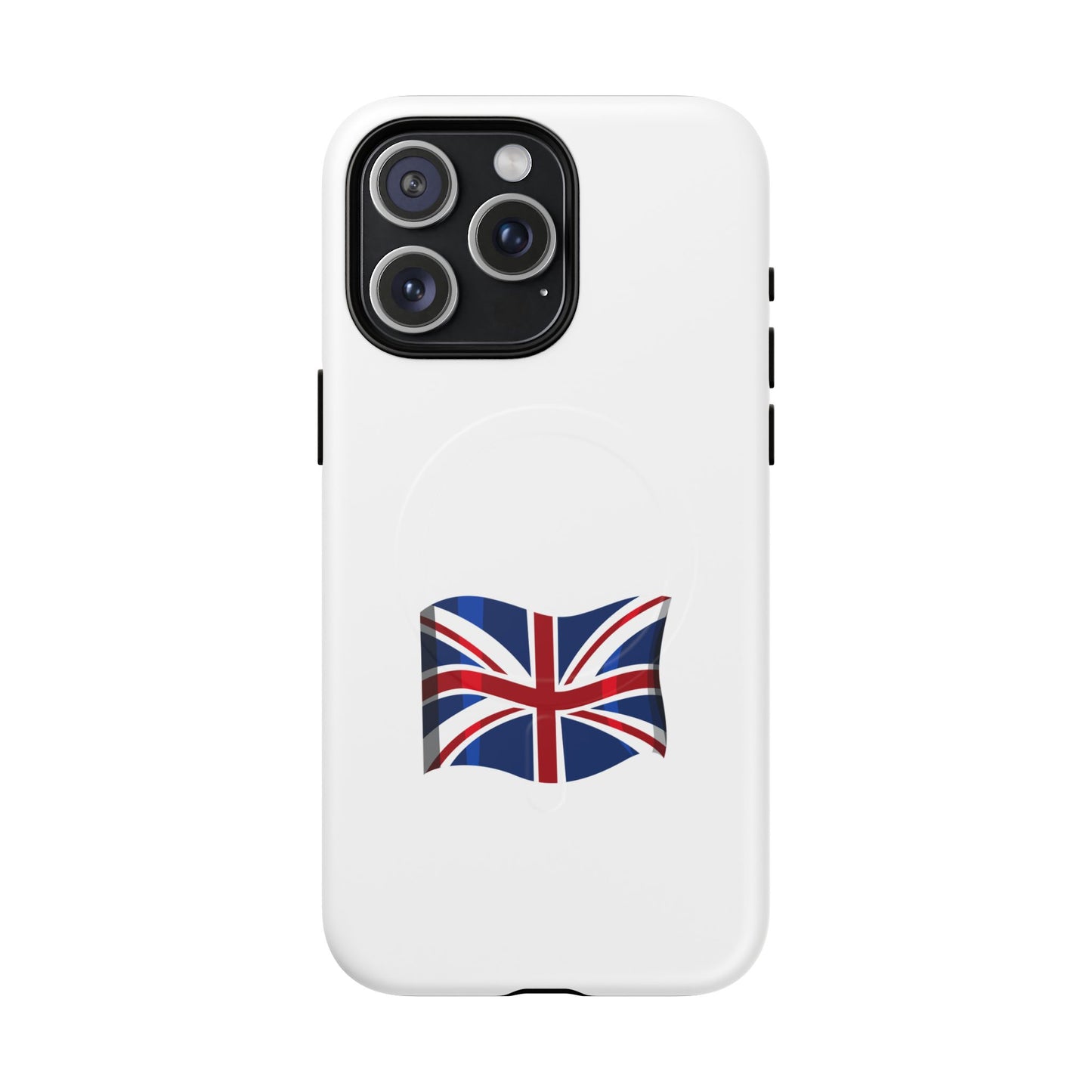 Durable Magnetic Phone Case, UK Flag Design, Protective Cover for iPhone, Stylish Gift for Travelers, Customizable Design