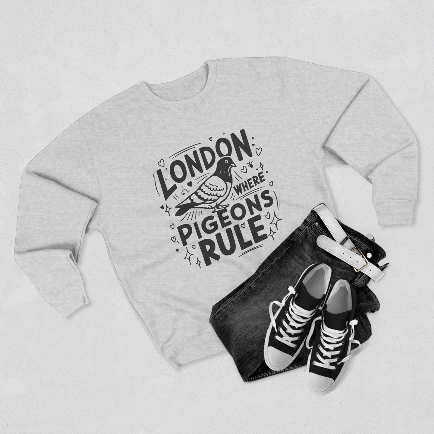 Unisex Crewneck Sweatshirt - Pigeons rule in London