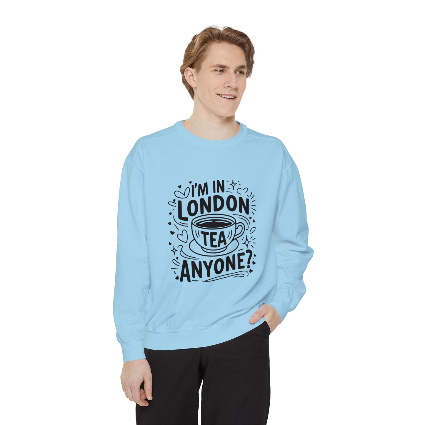 Unisex Garment-Dyed Sweatshirt Durable - London's Tea