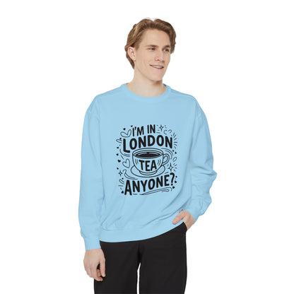 Unisex Garment-Dyed Sweatshirt Durable - London's Tea
