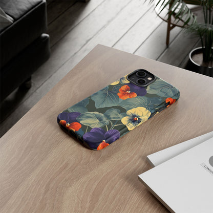 Tough Cases Floral iPhone Case, Tough Phone Cover, Stylish Floral Design, Gift for Her, Summer Vibe, Durable Protective Case
