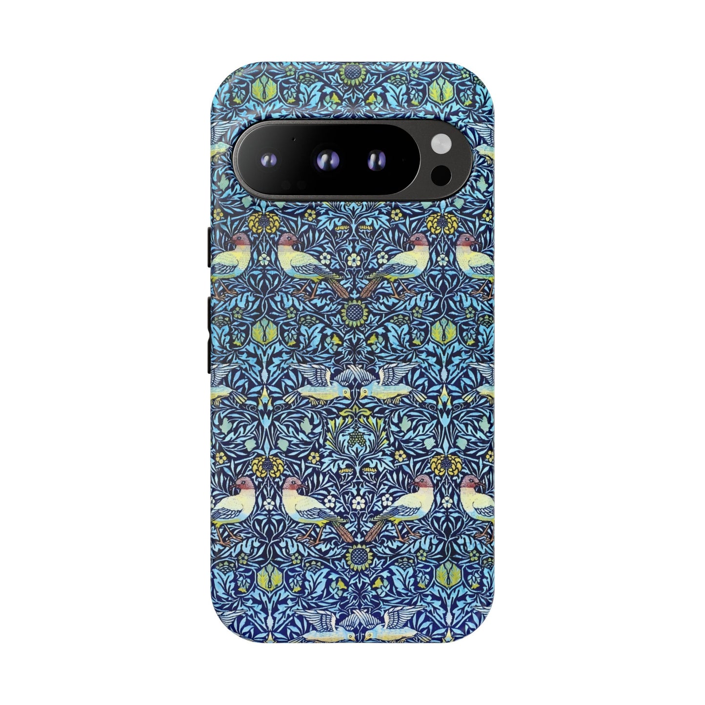 Bird and Floral Pattern Phone Case, Tough Cases, Gift for Nature Lovers, Eco-friendly, Custom Phone Accessories, All-Occasion
