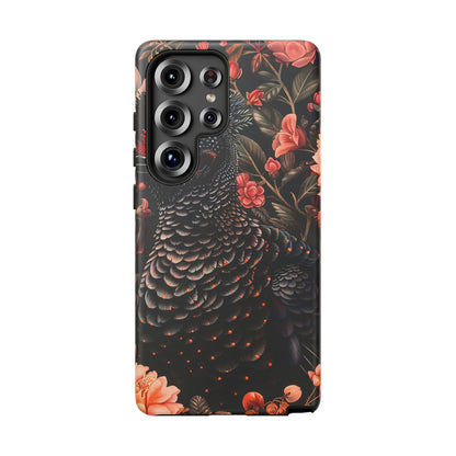 Tough Cases: Floral Design Phone Case, Stylish Protection for Your Phone, Unique Gift for Bird Lovers, Vibrant Floral Art, [...]