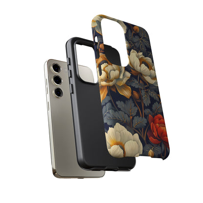 Floral Phone Case - Tough Cases, Stylish Mobile Cover, Flower Design, Holiday Gift, Trendy Accessory, Eco-Friendly Case