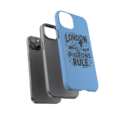 London Pigeon Phone Case, Urban Art Accessory, Tough Phone Cover, Gift for Bird Lovers, London Souvenir, Unique Cell Phone Case