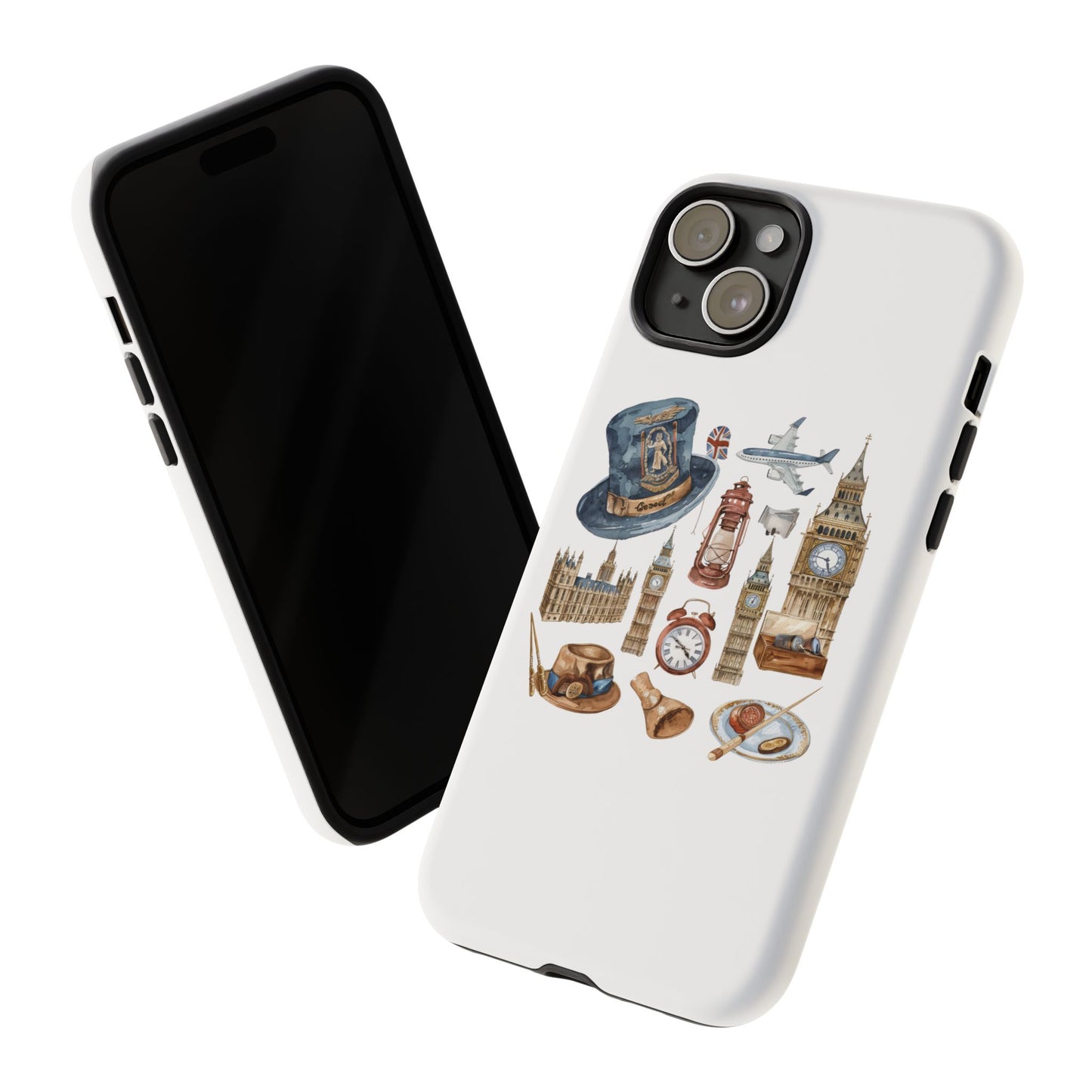 London-Themed Phone Case, Durable iPhone Cover, Gift for Travelers, Unique Cell Phone Accessories, Stylish Gadget Protection