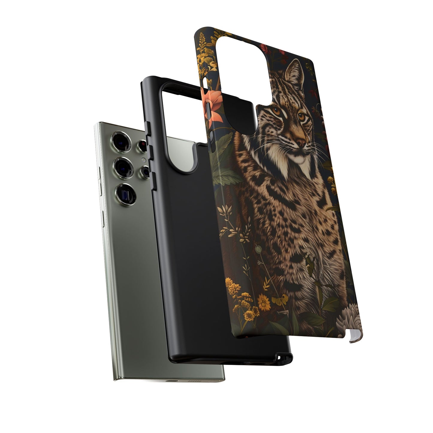 Wildlife Phone Case with Lynx Design, Tough Cases, Animal Lovers Gift, Nature Inspired Accessories, Unique Tech Protection