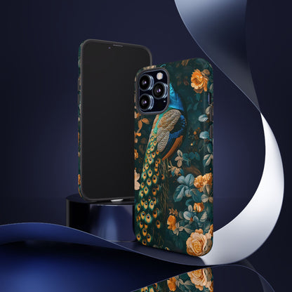 Peacock Phone Case - Elegant Floral Design, Tough Case for Protection, Unique Gift for Nature Lovers, Stylish Accessory, Eco-Friendly