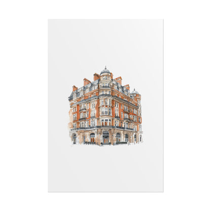 Elegant Architectural Rolled Posters, Art Prints for Home Decor, Gift for Housewarming, Wall Art for Living Room, Unique Art Decor
