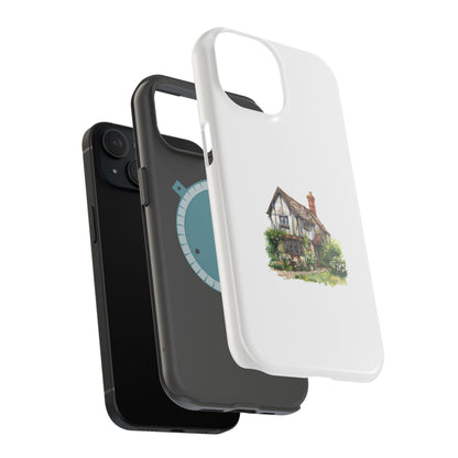 Magnetic Phone Cases, Whimsical Cottage Design, Unique Gift, Phone Accessory, Artful Cases for Nature Lovers, Customized Options