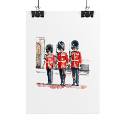 London Guard Roll-Up Posters, British Soldier Art Prints, Home Decor, Travel Gifts, Wall Art for Various Occasions