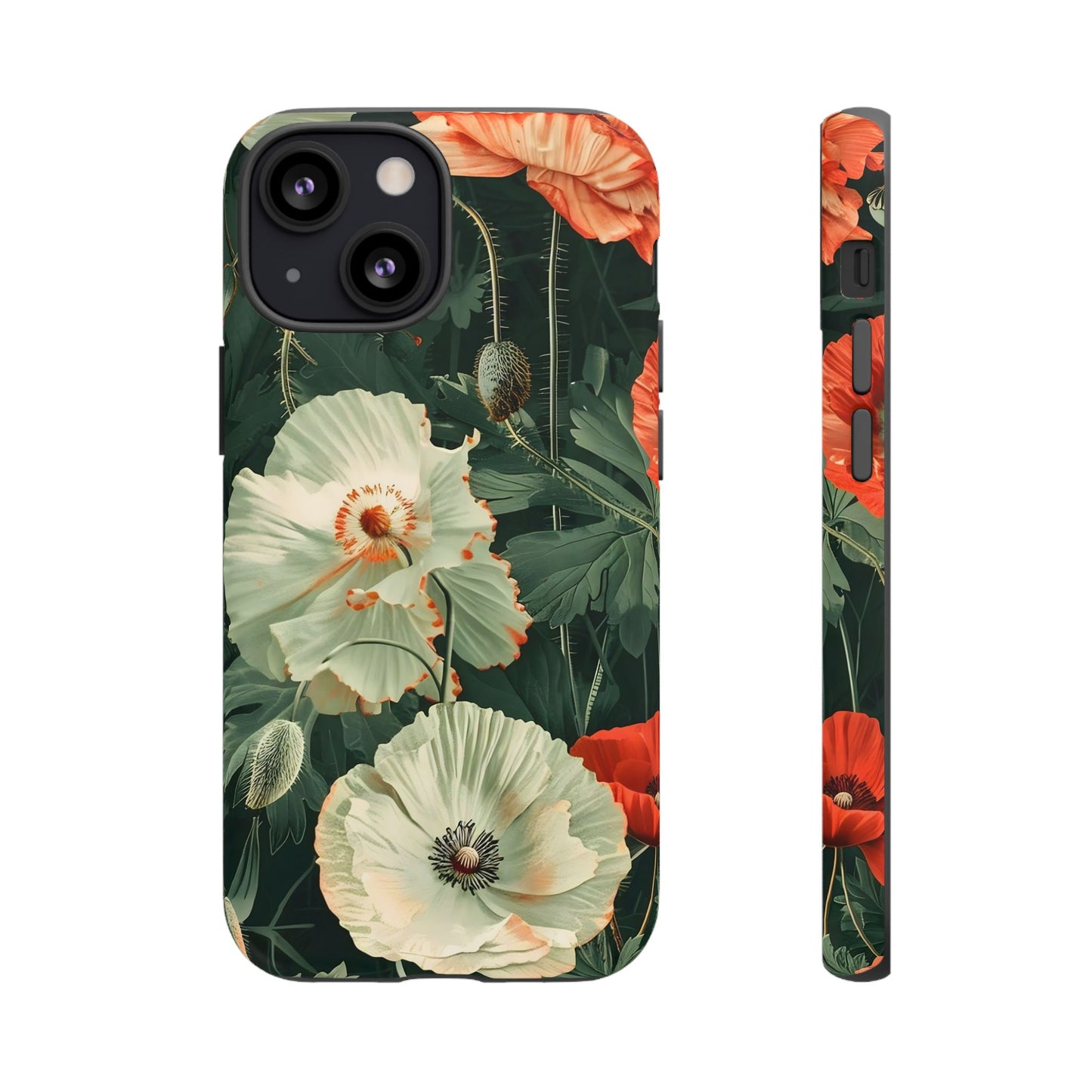 Floral Phone Case - Tough Cases, Botanical Design, Gift for Friends, Trendy Mobile Cover, Personalized Phone Accessory