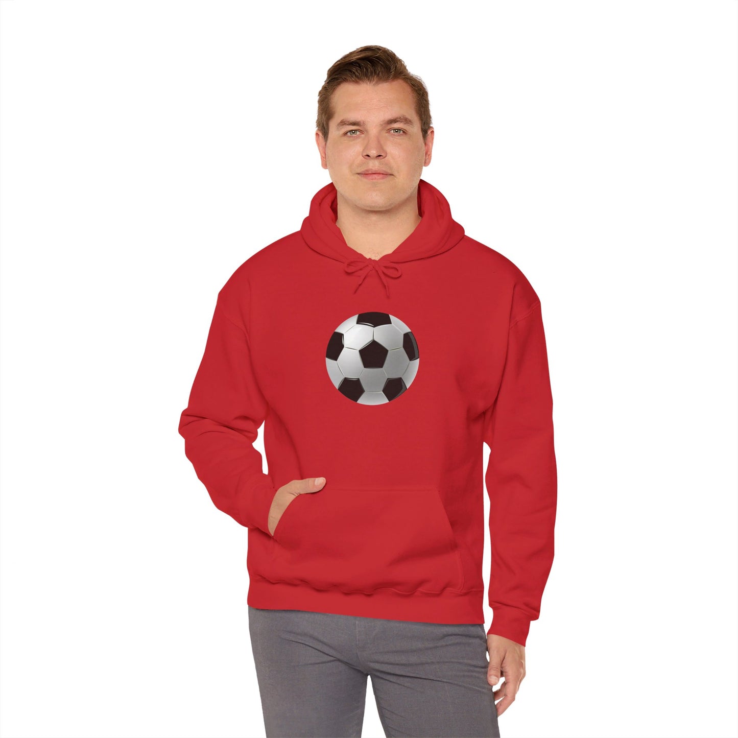 Dynamic Football Design - Sports Passion and Energetic Unisex Heavy Blend™ Hooded Sweatshirt