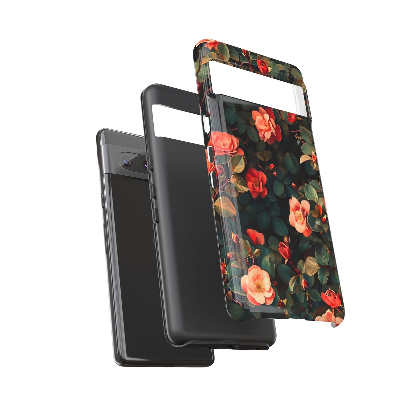 Floral Phone Case - Elegant Floral Design, Tough Protective Case, Perfect Gift for Her, Trendy Phone Accessories, Mother’s Day, Birthday