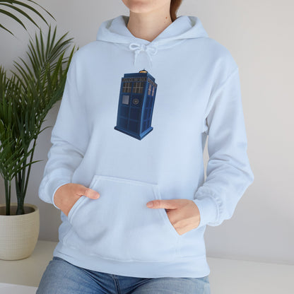 Unisex Heavy Blend™ Hooded Sweatshirt - British Police Public Call Box - Iconic TARDIS