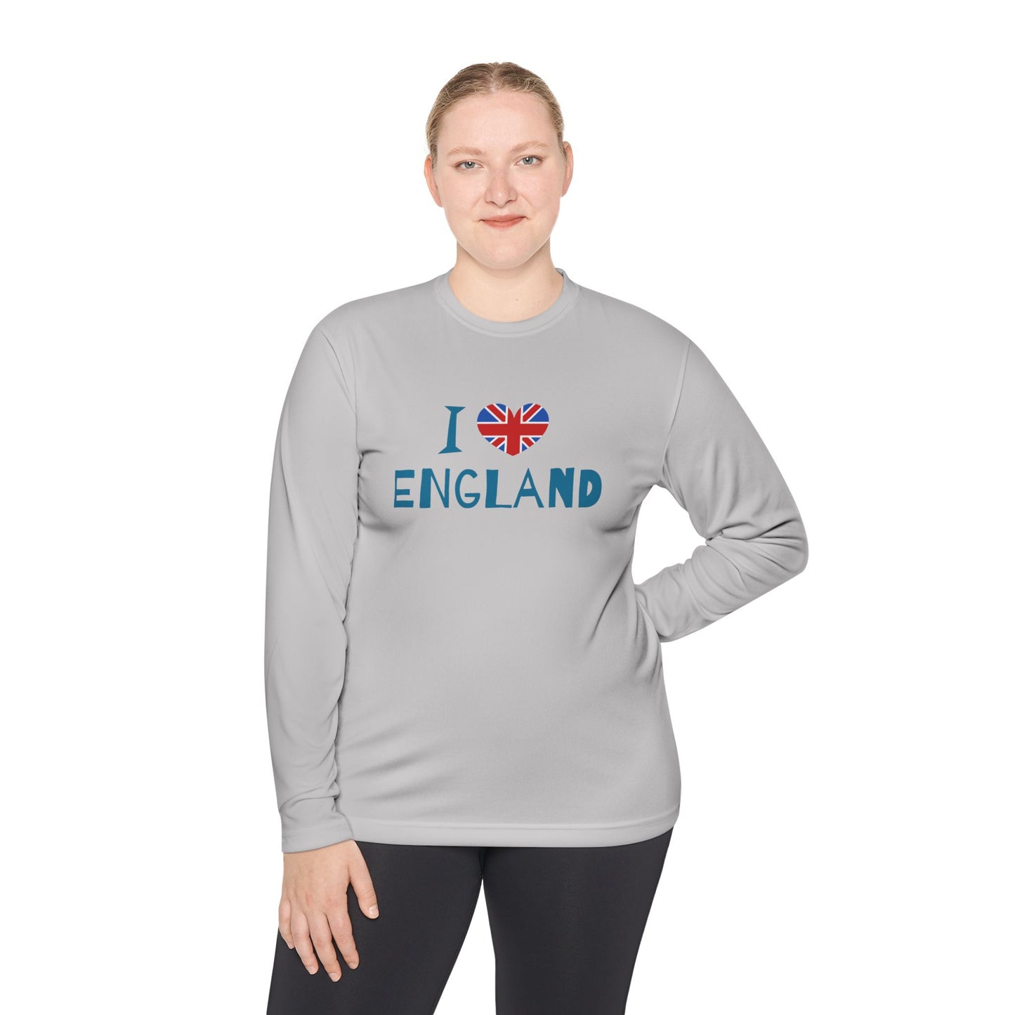I Love England Unisex Lightweight Long Sleeve Tee