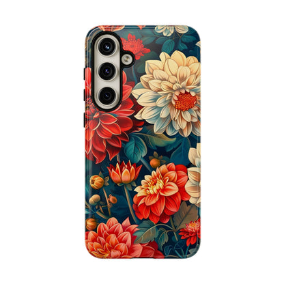 Floral Phone Case - Vibrant Tough Cases, Stylish Floral Cell Phone Cover, Gift for Her, Trendy Phone Accessory, Flower Design