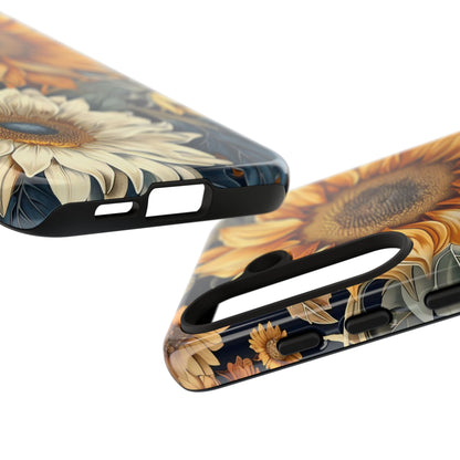 Floral Phone Case for Tough Cases, Sunflower Design, Nature Lover Gift, Birthday Present, Eco-Friendly Accessories, Summer Vibes