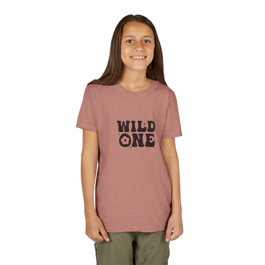 Youth Short Sleeve Tee  - Wild One With A Free Spirit And A Heart Full Of Adventure -  Perfect for Birthdays & Playtime