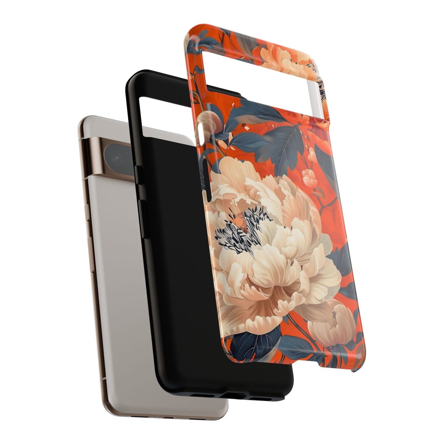 Floral Tough Case, Durable Floral Phone Case, Stylish Protection Case, Gift for Her, Spring Accessories, Mother’s Day Gift