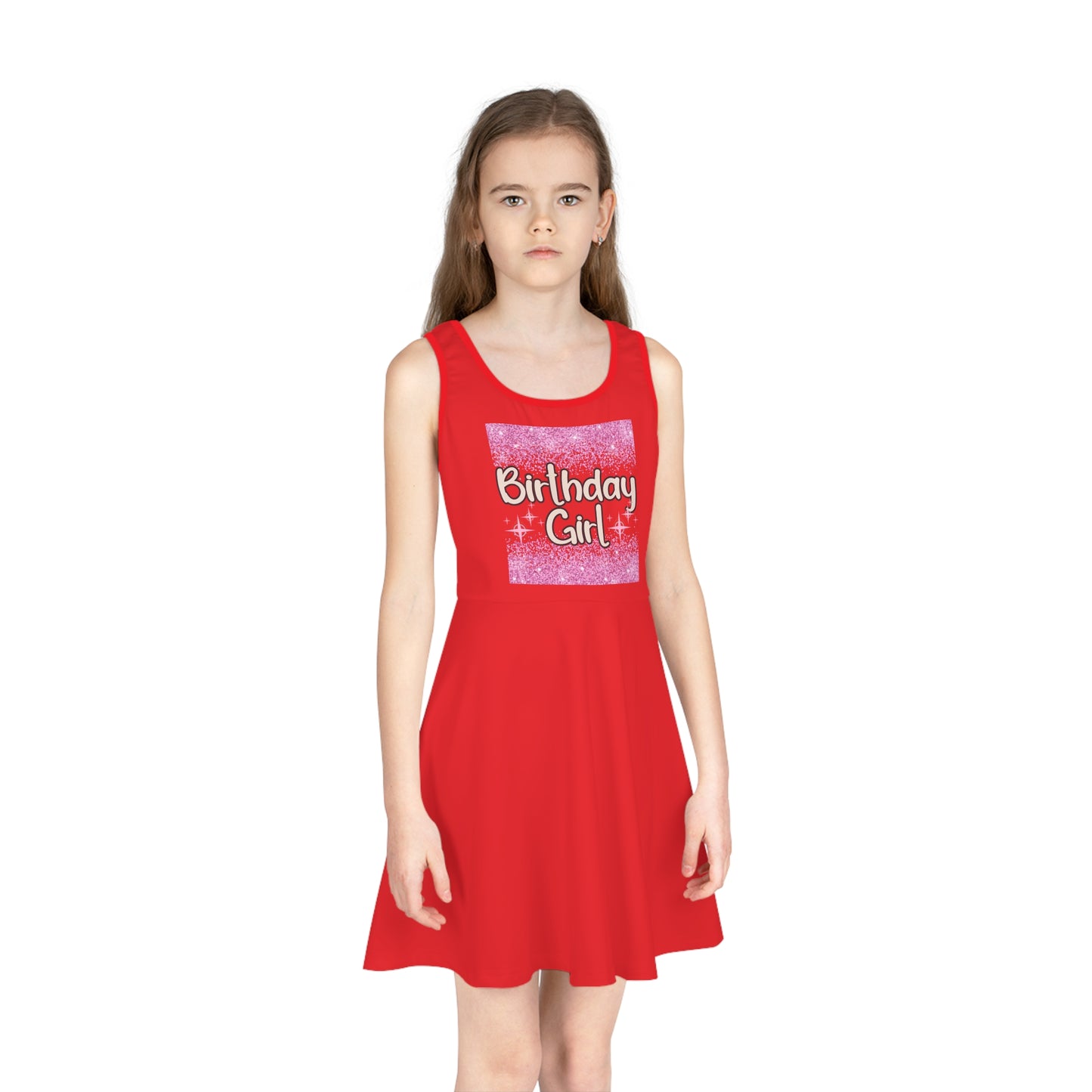 Sundress for Girls – Retro Birthday Girl Animal Print PNG - Perfect for Celebrations and Parties