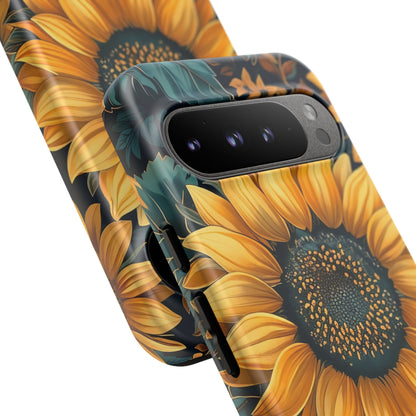 Sunflower Phone Case - Bright Floral Design, Stylish Tough Cover for Sunflower Lovers, Gift for Plant Enthusiasts, Mom Gift, Nature Lovers